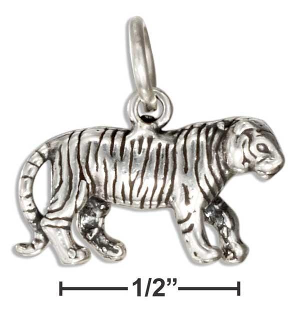 Silver Charms & Pendants Sterling Silver 3d Tiger Charm JadeMoghul