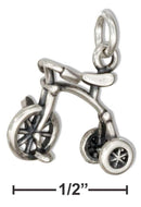 Silver Charms & Pendants Sterling Silver 3D Tricycle Charm JadeMoghul Inc.