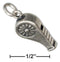 Silver Charms & Pendants Sterling Silver 3D Whistle Charm JadeMoghul Inc.