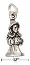 Silver Charms & Pendants Sterling Silver 3D Witch Charm Holding Pumpkin JadeMoghul Inc.