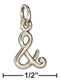 Silver Charms & Pendants Sterling Silver Ampersand "&" Charm JadeMoghul Inc.