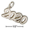 Silver Charms & Pendants Sterling Silver And Crystal Year "2020" Charm JadeMoghul