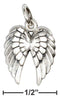 Silver Charms & Pendants Sterling Silver Angel Wings Charm JadeMoghul