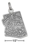 Silver Charms & Pendants Sterling Silver Antiqued Arizona State Charm JadeMoghul Inc.