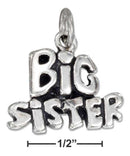 Silver Charms & Pendants Sterling Silver Antiqued "Big Sister" Charm JadeMoghul Inc.