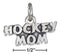 Silver Charms & Pendants Sterling Silver Antiqued "Hockey Mom" Charm JadeMoghul Inc.