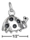 Silver Charms & Pendants Sterling Silver Antiqued Ladybug Charm JadeMoghul Inc.