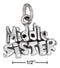 Silver Charms & Pendants Sterling Silver Antiqued "Middle Sister" Charm JadeMoghul Inc.