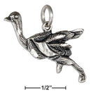 Silver Charms & Pendants Sterling Silver Antiqued Ostrich Pendant JadeMoghul Inc.