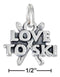 Silver Charms & Pendants Sterling Silver Antiqued Skis And "Love To Ski" Charm JadeMoghul Inc.