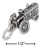 Silver Charms & Pendants Sterling Silver Antiqued Three Dimensional Farm Tractor Charm JadeMoghul Inc.