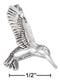 Silver Charms & Pendants Sterling Silver Antiqued Three Dimensional Hummingbird Pendant JadeMoghul Inc.