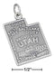 Silver Charms & Pendants Sterling Silver Antiqued Utah State Charm JadeMoghul Inc.