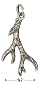 Silver Charms & Pendants Sterling Silver Antler Charm JadeMoghul