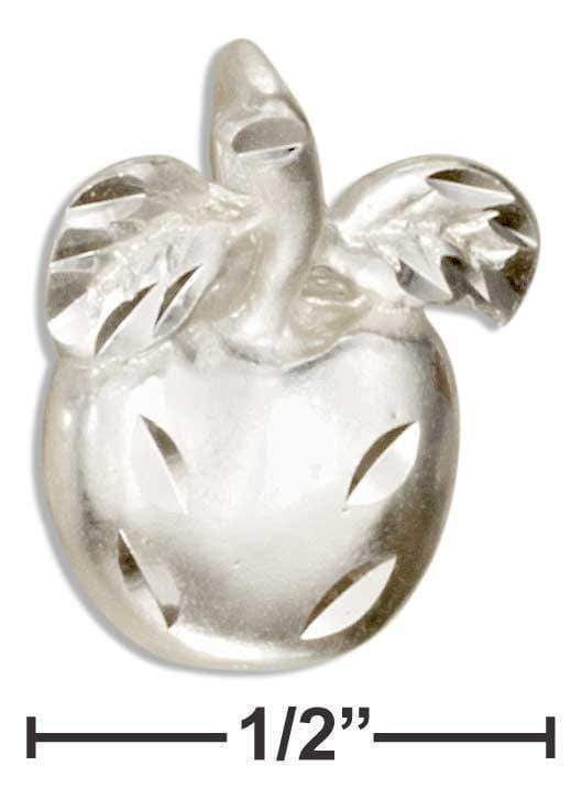 Silver Charms & Pendants Sterling Silver Apple Pendant JadeMoghul