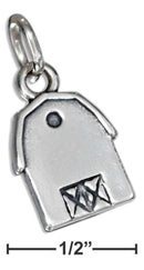 Silver Charms & Pendants STERLING SILVER BARN CHARM JadeMoghul