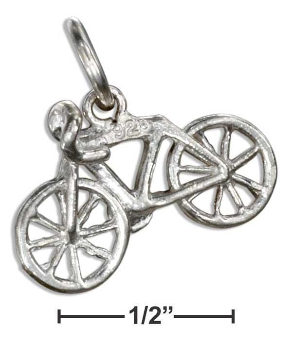 Silver Charms & Pendants Sterling Silver Bicycle Charm JadeMoghul Inc.