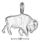 Silver Charms & Pendants Sterling Silver Bison Pendant JadeMoghul Inc.