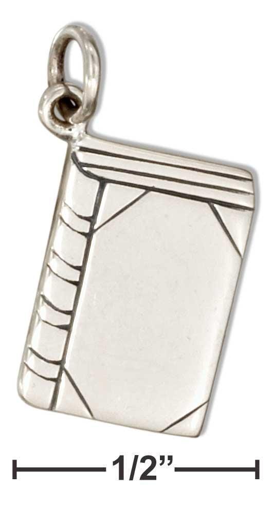 Silver Charms & Pendants Sterling Silver Book Charm JadeMoghul