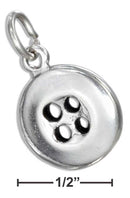 Silver Charms & Pendants STERLING SILVER BUTTON CHARM JadeMoghul