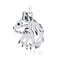 Silver Charms & Pendants Sterling Silver Cat Pendant, Head JadeMoghul Inc.