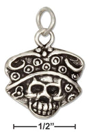 Silver Charms & Pendants Sterling Silver Catrina Skull Charm JadeMoghul Inc.