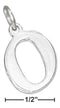 Silver Charms & Pendants Sterling Silver Charm:  "0" Number Charm JadeMoghul