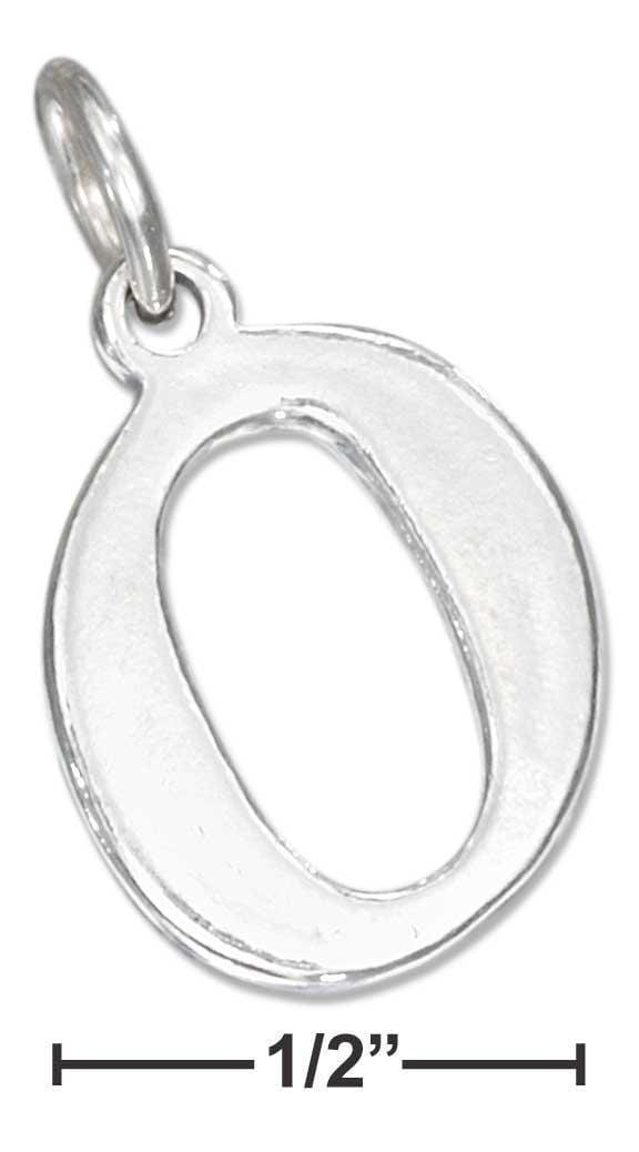 Silver Charms & Pendants Sterling Silver Charm:  "0" Number Charm JadeMoghul