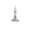 Silver Charms & Pendants Sterling Silver Charm:  #1 Rally Cone Dog Agility Charm With Paw Print On Back JadeMoghul Inc.