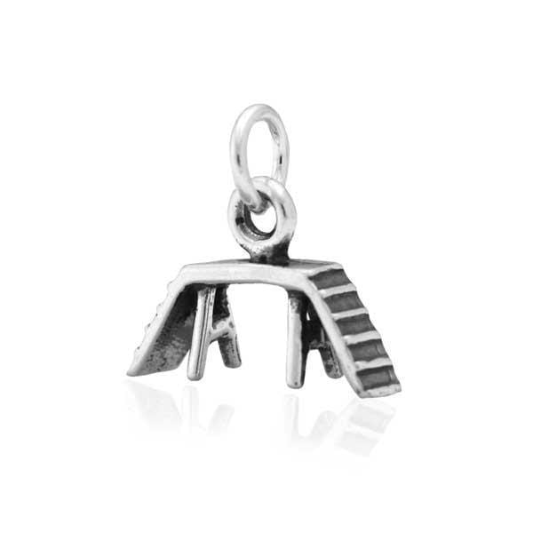 Silver Charms & Pendants Sterling Silver Charm:  Agility Dog Walk Charm JadeMoghul Inc.