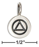 Silver Charms & Pendants Sterling Silver Charm:  Alcoholics Recovery Symbol Charm JadeMoghul Inc.