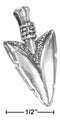 Silver Charms & Pendants Sterling Silver Charm:  Antiqued Arrowhead Pendant JadeMoghul