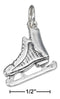 Silver Charms & Pendants Sterling Silver Charm:  Antiqued Hockey Skate Charm JadeMoghul