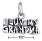 Silver Charms & Pendants Sterling Silver Charm:  Antiqued "i Luv My Grandma" Charm JadeMoghul