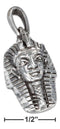 Silver Charms & Pendants Sterling Silver Charm:  Antiqued King Tut Charm JadeMoghul