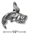 Silver Charms & Pendants Sterling Silver Charm:  Antiqued Large Mouth Bass Charm JadeMoghul