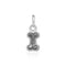 Silver Charms & Pendants Sterling Silver Charm:  Antiqued Mini Bone Charm Dog Bone JadeMoghul Inc.