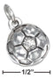 Silver Charms & Pendants Sterling Silver Charm:  Antiqued Soccer Ball Charm JadeMoghul