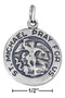 Silver Charms & Pendants Sterling Silver Charm:  Antiqued St Michael Medallion Charm JadeMoghul