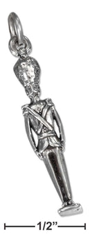 Silver Charms & Pendants Sterling Silver Charm:  Antiqued Three Dimensional Nutcracker Charm JadeMoghul