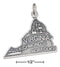 Silver Charms & Pendants Sterling Silver Charm:  Antiqued Virginia State Charm JadeMoghul