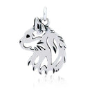 Silver Charms & Pendants Sterling Silver Charm:  Cat Pendant, Head JadeMoghul Inc.