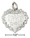 Silver Charms & Pendants Sterling Silver Charm:  "Daddy'S Little Girl" Message Heart Charm JadeMoghul Inc.