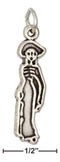 Silver Charms & Pendants Sterling Silver Charm:  Dia De Los Muertos Charm Female Skeleton JadeMoghul Inc.