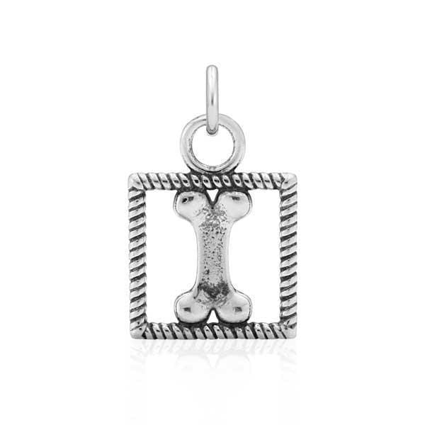 Silver Charms & Pendants Sterling Silver Charm:  Dog Box Bone Charm JadeMoghul Inc.