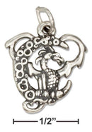 Silver Charms & Pendants Sterling Silver Charm:  Dragon Charm JadeMoghul Inc.