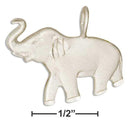 Silver Charms & Pendants Sterling Silver Charm:  Elephant Pendant With Raised Trunk For Luck JadeMoghul Inc.