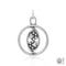 Silver Charms & Pendants Sterling Silver Charm:  Eternally Together Forever Paw Prints Pendant JadeMoghul Inc.