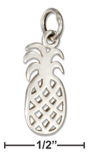 Silver Charms & Pendants Sterling Silver Charm:  Filigree Silhouette Pineapple Charm JadeMoghul Inc.