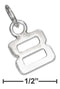 Silver Charms & Pendants Sterling Silver Charm:  Fine Lined "8" Number Charm JadeMoghul
